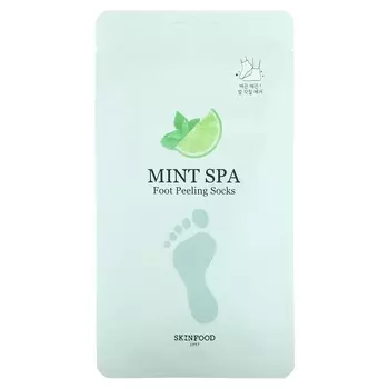 Носки-пилинг для ног SkinFood Mint Spa, 2 носка