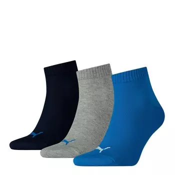 Носки по щиколотку PUMA Ankle Socks, цвет night blue/sky blue/mottled grey