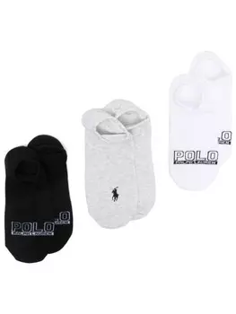 Носки по щиколотку (упаковка из трех пар) Polo Ralph Lauren, черный