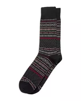 Носки под платье с узором Fair Isle Cole Haan, цвет Black