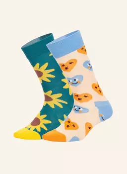 Носки подсолнухи улыбки Dillysocks, мультиколор