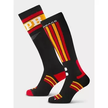 Носки Poederbaas, черный/красный