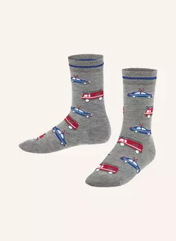Носки полицейские и пожарные машины Falke, серый