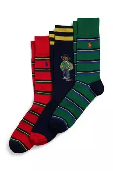 Носки Polo Ralph Lauren, 3 пары, серый