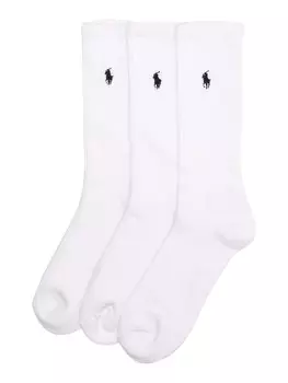 Носки Polo Ralph Lauren CREW W/PP-CREW-3 PACK, белый