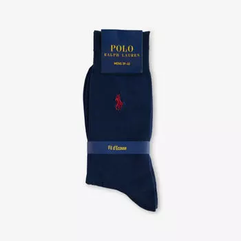 Носки Polo Ralph Lauren короткие из хлопка с логотипом, синий
