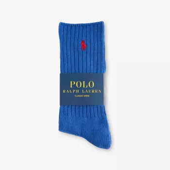 Носки Polo Ralph Lauren с вышитым логотипом из эластичного хлопка, синий
