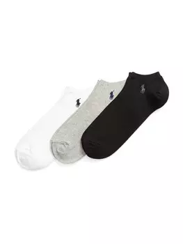 Носки Polo Ralph Lauren Socks Ghost Ped, цвет mottled grey/black/white