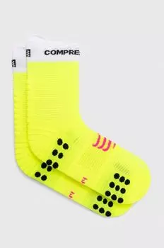Носки Pro Racing v4.0 Run High Compressport, желтый