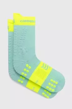 Носки Pro Racing v4.0 Trail Compressport, бирюзовый