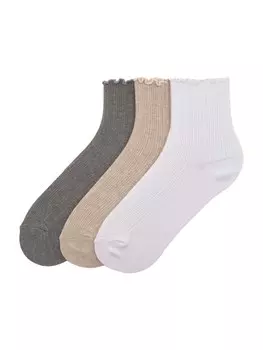 Носки Pull&Bear, цвет mottled beige/Dark grey/White