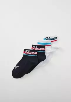 Носки PUMA KIDS CLUB HOUSE QUARTER 4 PACK UNISEX Puma, темно-синий