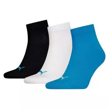 Носки Puma Quarter Plain 3 шт, разноцветный