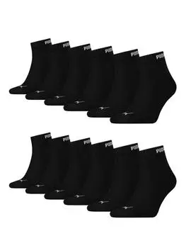 Носки Puma Socken QUARTER 12P, цвет 200 - black