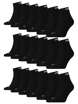 Носки Puma Socken QUARTER 18P, цвет 200 - black
