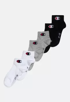 Носки Quarter Unisex 6 Пакет Champion, цвет grey/black/white