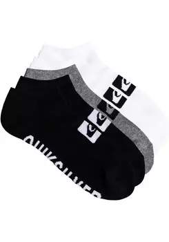 Носки QUIKSILVER Ankle Socks, серый/черный/белый