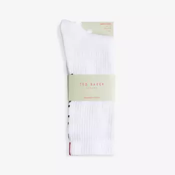 Носки Redhot из жаккардового хлопка стретч с логотипом Ted Baker, белый