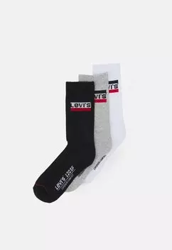 Носки REGULAR CUT LOGO 3 PACK Levi's, черный
