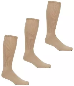 Носки Roundtree & Yorke Big & Tall Crew, 3 пары, бежевый