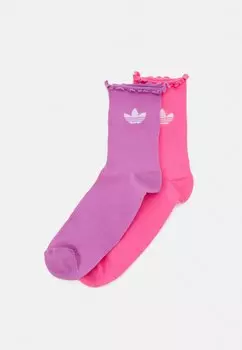 Носки Ruffle 2 Pack adidas Originals, блаженно-розовый/прелюбленный фиолетовый