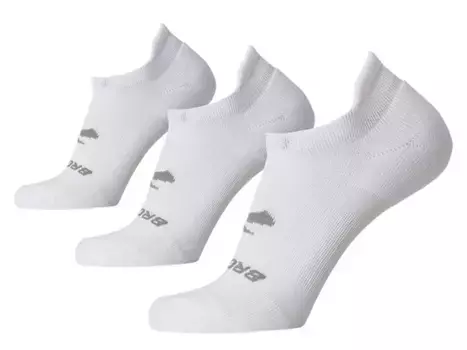 Носки Run-In No Show Socks - 3 Pack Brooks, белый