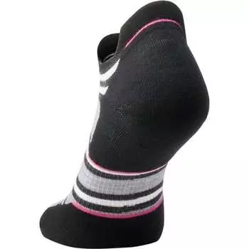 Носки Run Targeted Cushion Stripe до щиколотки женские Smartwool, черный