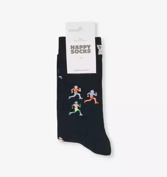 Носки Runners из смеси хлопка Happy Socks, черный