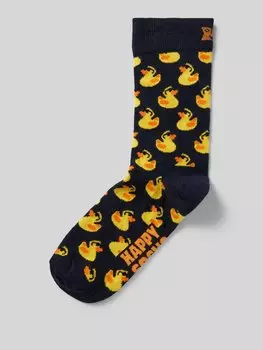 Носки с эластичными манжетами в рубчик модель «Rubber Duck» Happy Socks