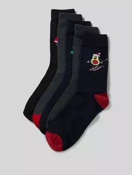 Носки с этикеткой, модель «XMAS ELEMENTS», в упаковке 5 шт Jack & Jones