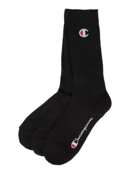 Носки с этикеткой, в упаковке 3 шт., модель Crew Socks CHAMPION, черный