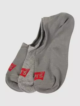 Носки с этикеткой, в упаковке 3 шт., модель «BATWING LOGO» Levi's, серый