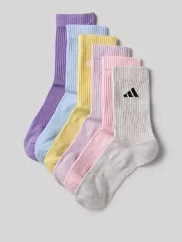 Носки с этикеткой в упаковке по 6 штук ADIDAS SPORTSWEAR, сиреневый