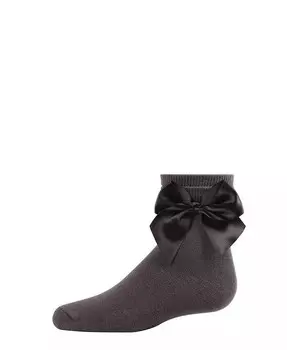 Носки с бантом сбоку для маленьких девочек MeMoi, серый