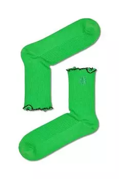 Носки с бусинами 1/2 Crew Happy Socks, зеленый