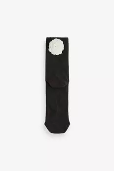 Носки с цветочным принтом, 1 упаковка Next, черный