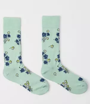 Носки с цветочным принтом Paul Smith Narcissi, зеленый