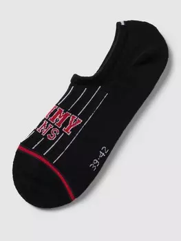 Носки с детализацией лейбла модели "FOOTIE" Tommy Jeans, черный