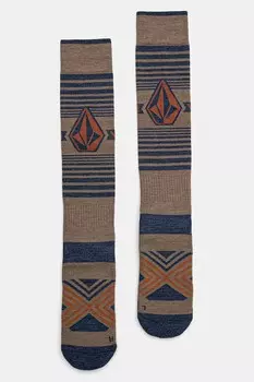 Носки с добавлением шерсти Volcom, коричневый