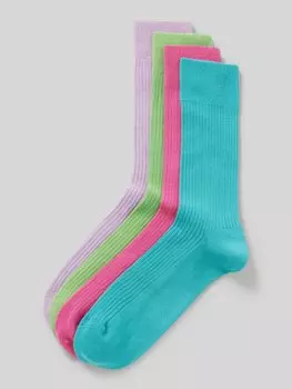 Носки с фактурным рисунком модель «Ribbed Color» в упаковке 3 шт DillySocks, синий