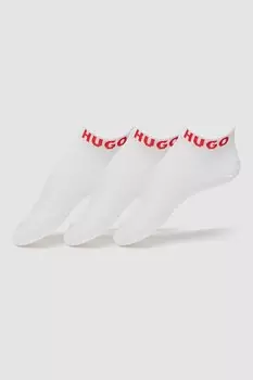 Носки с хлопком - 3 пары Hugo, красный