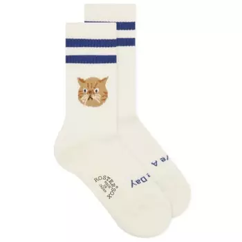 Носки с кошками Rostersox, синий