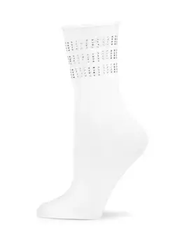Носки с кристаллами Cynthia Rowley, белый