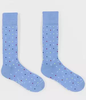 Носки с круглым вырезом Paul Smith Ernest Letters, синий