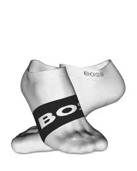 Носки с логотипом, 2 шт. BOSS, цвет White
