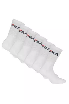 Носки с логотипом, 6 пар Fila, белый