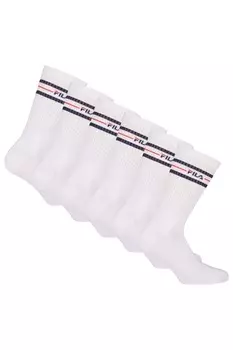 Носки с логотипом, 6 пар Fila, белый
