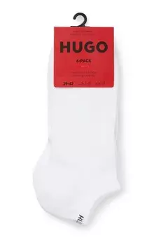 Носки с логотипом 6 пар Hugo, белый