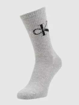 Носки с логотипом Calvin Klein, серый