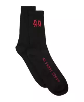 Носки с логотипом и интарсией от группы лейблов 44 44 Label Group, черный